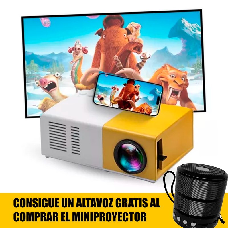 Mini Proyector De Video + REGALO GRATUITO: ALTAVOZ 🎁